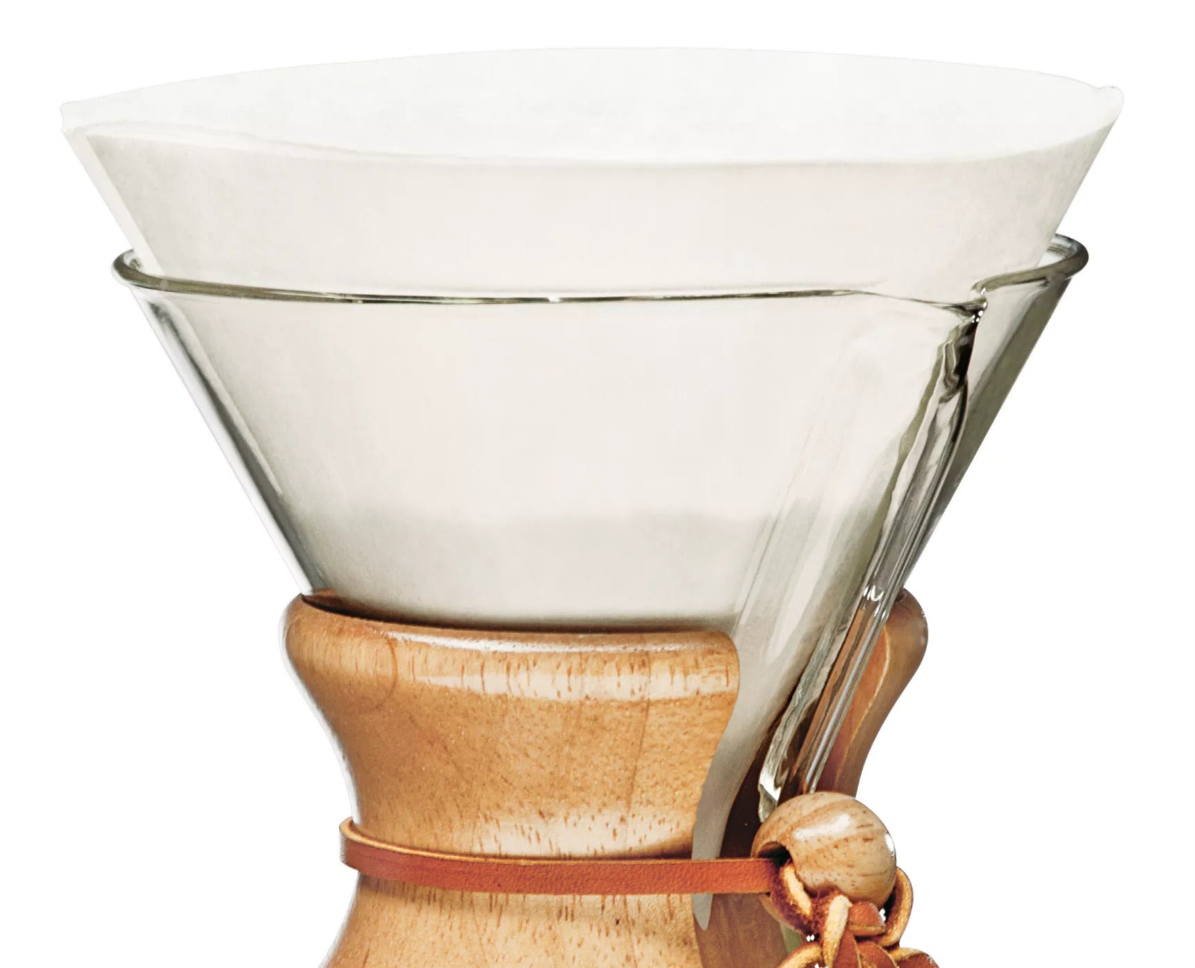 Chemex - 100 filtres blancs prédécoupés cafetières 6 tasses